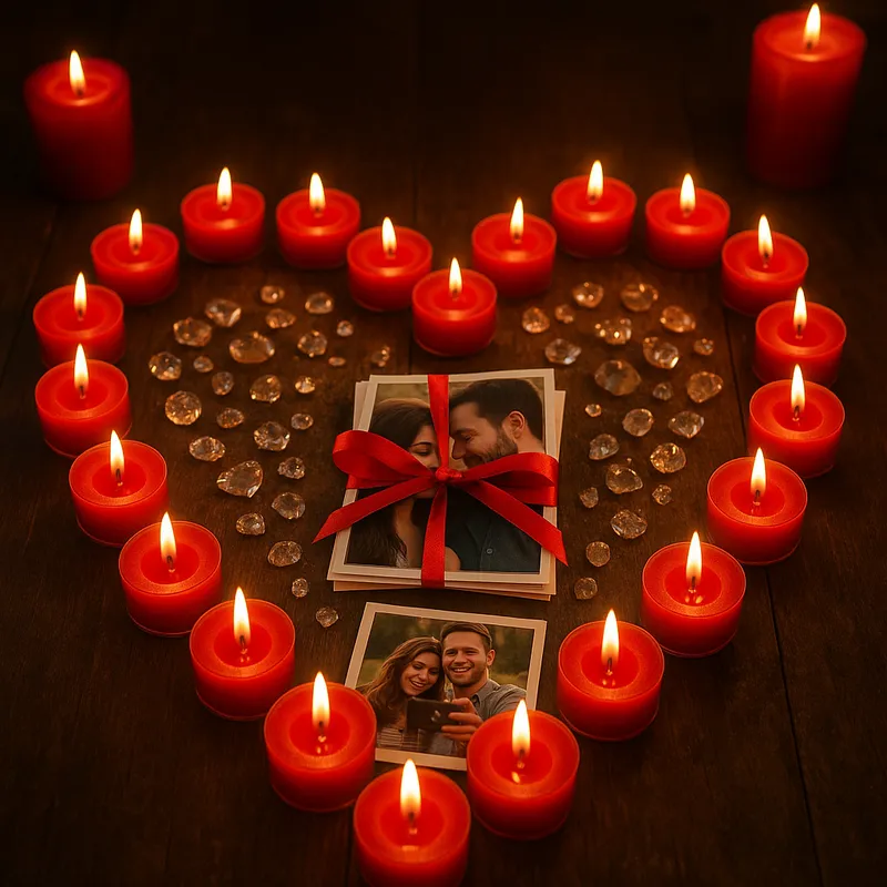 Hand holding a burning sage stick in dark room