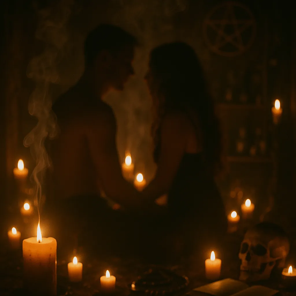 Tarot cards spread on table